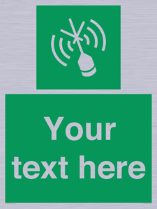 Custom sign safe condition Emergency position beacon